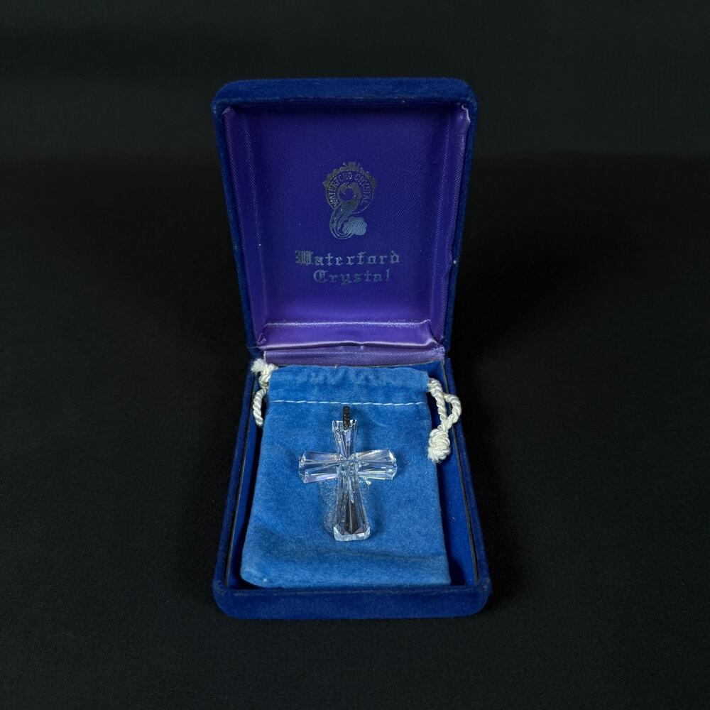 Waterford Crystal Cross Pendant only with Original Box